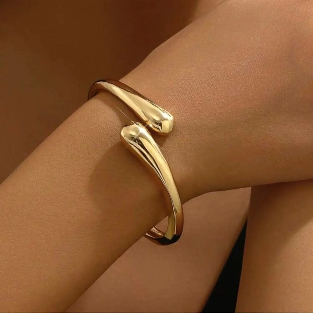 1pc Multicolor Symmetrical Double Droplet Shaped Fashion Bracelet, Sweet&Elegant - Picture 2 of 5